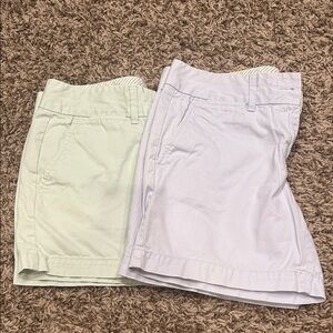 LOFT Women's Mint Green and Light Lavender Casual Shorts